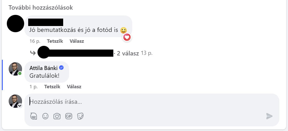 Hogyan néz ki a Meta Verified badge akkor, amikor posztolsz.